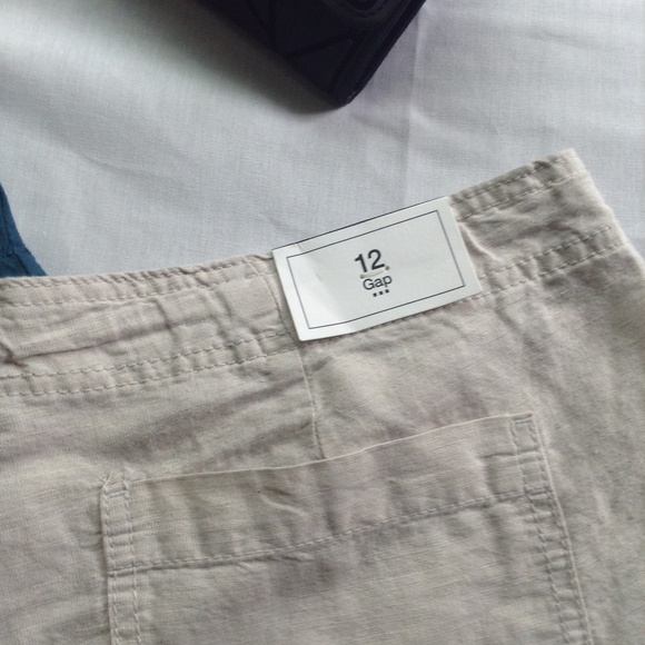 NWT Women's GAP Khaki Linen Shorts - Picture 7 of 7